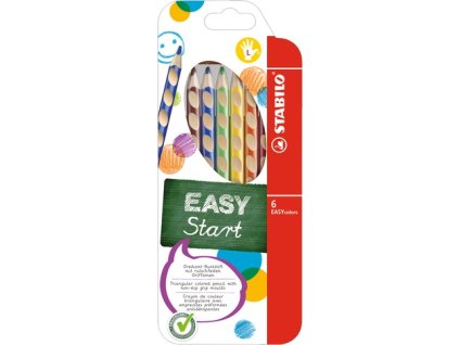 2821 stabilo pastelky easy start 6 barev pro levaky