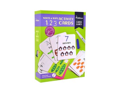 8251 mideer smyvatelne karticky s fixou anglicke cislice