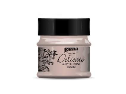 Pentart Delicate Metallic akrylová barva 50 ml (Barvy Pentart Purplish Silver)