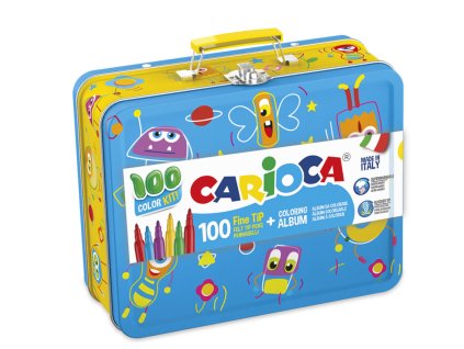 Carioca kovová krabička 100ks a album