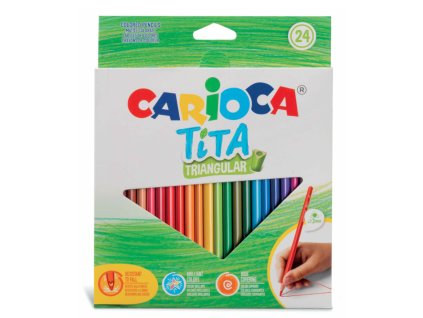 Carioca Tita Box Triangular pastelky 24 ks