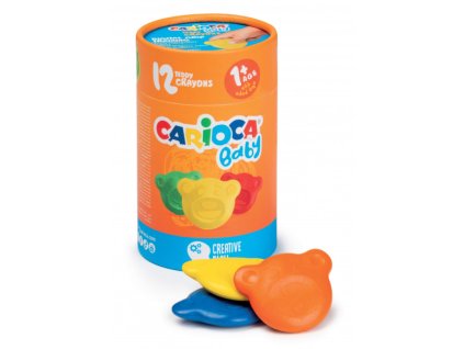 Carioca Baby Teddy voskovky 12ks