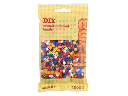 HAMA zažehlovací korálky Midi - mix barev 1000ks