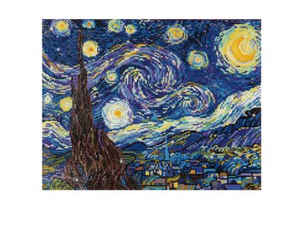 DIAMOND DOTZ - diamantové malování Hvězdná obloha podle Van Gogha