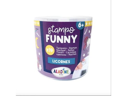 razítka s motivy jednorožců