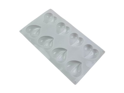 Silikonová forma pro výrobu srdíček