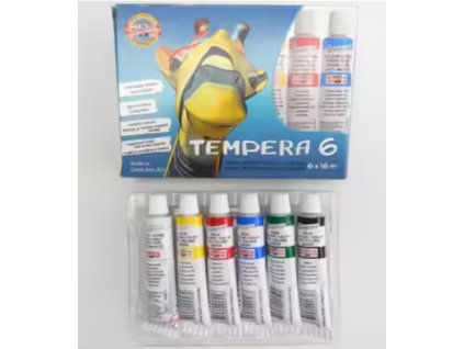 KOH-I-NOOR Temperové barvy sada 6 ks