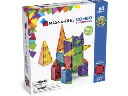 Magna-Tiles - Magnetická stavebnice Combo 62 dílů