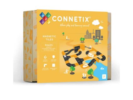 Connetix - Magnetická stavebnice - Balení- rampy a křižovatky 16 dílů