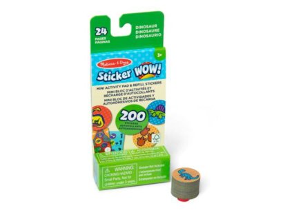 Sticker WOW! MINI knížka s náplní do razítkovače - Dinosaurus