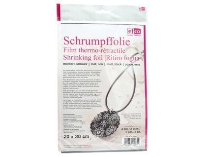 12226 smrstovaci folie matna 20 x 30 cm 3ks cerna