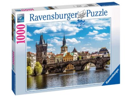 Puzzle Praha: Pohled na Karlův most 1000 dílků