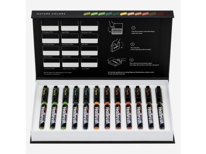 Karin Real Brush PIGMENT 12 ks nature colors