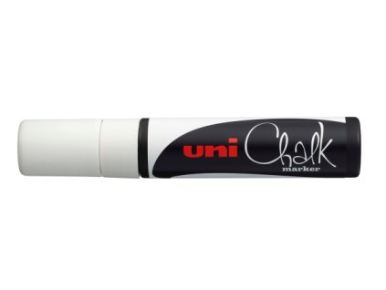 Křídový popisovač Uni chalk marker PWE-17K, 15 mm, bílý