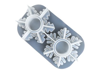 Creatissimo - silikonová forma na svíčky s motivem vloček