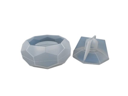 Creatissimo - silikonová forma na výrobu hexagoniální nádoby s víčkem