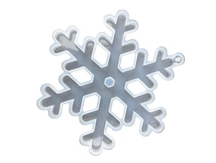 Creatissimo - silikonová forma na výrobu sněhových vloček k zavěšení