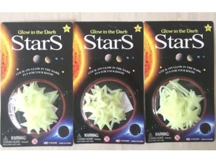 Hvězdičky - svítící ve tmě