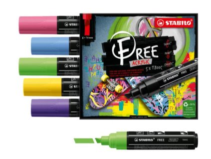 STABILO FREE Akrylový popisovač T800C Sada Seaside NEW
