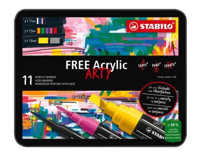 STABILO FREE Akrylové popisovače Starter Kit