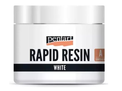 Pentart - pryskyřice Rapid resin 1:1 set 80 ml white