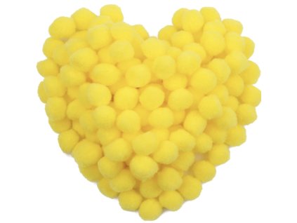 pom pom žlutá