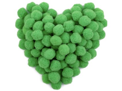 pom pom tmavě zelená