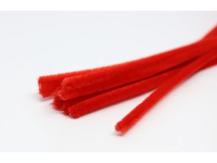 Pentart - žinylkový plisovaný drát, 10 ks, červená