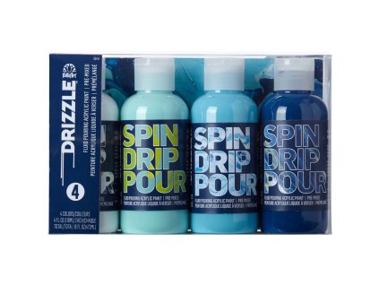 Folkart drizzle - pouring barvy