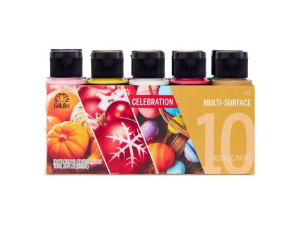 FolkArt Celebration Multi-Surface Sada akrylových barev 10 ks