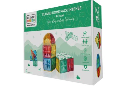 Cleverclixx-balení se zaoblenými díly 47 ks/ Curved Pack Intense