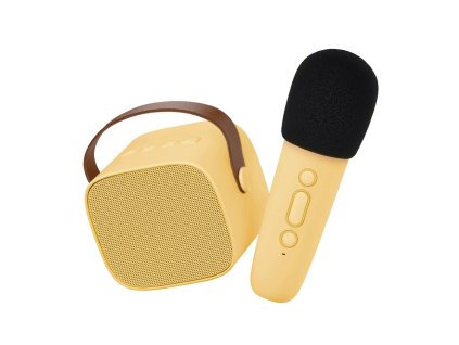 La Larma-Bluetooth Karaoke set mikrofón a reproduktor Žlutý
