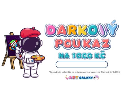 Dárkový poukaz v hodnotě 1000 korun
