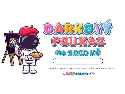 Dárkový poukaz na nákup na eshopu artgalaxy 2000