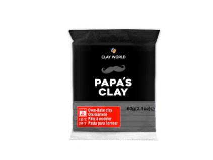 Papa's Clay Polymerová hmota 60 g šedá