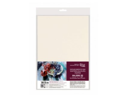 24843 papiry pro akvarel rosa a4 200g 10 listu