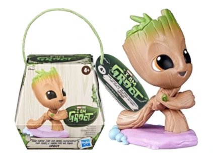 MARVEL kolekce mini figurek - I am Groot - Surfing na mýdle