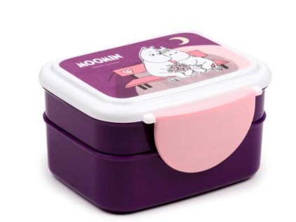 Svačinový box s příborem Bento box - Mumínek