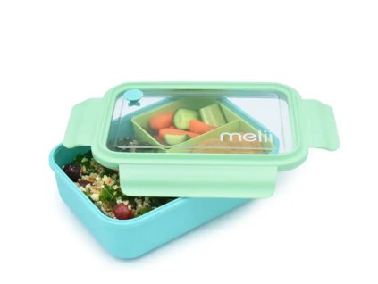 Melii Bento svačinový box 1250 ml modrý