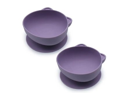 Melii Silikonová miska s přísavkou 300 ml 2ks - kočka