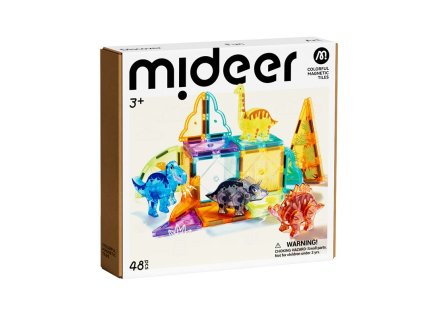 MiDeer - Dinosauři barevná magnetická stavebnice 48 ks