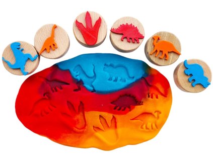 ChilGen - Dřevěná razítka Dinosauři