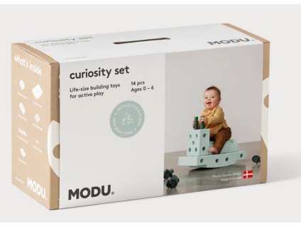 MODU - Stavebnice Curiosity Set Ocean Mint / Forest Green