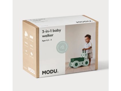 MODU - Stavebnice 3-in-1 Baby Walker Ocean Mint / Forest Green