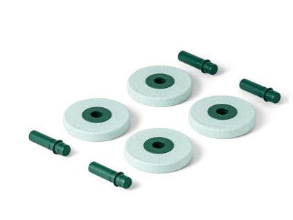 MODU - Pěnová kolečka - 4ks Ocean Mint / Forest Green