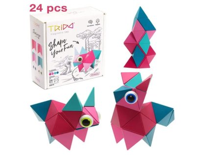 Trido - Stavebnice Flamingo Medium - 24 ks