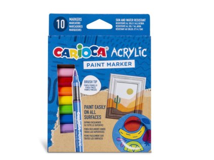 Carioca Acrylic - akrylové fixy - 10 ks