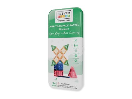 Cleverclixx - Cestovní sada 28 mini dílků - PASTEL