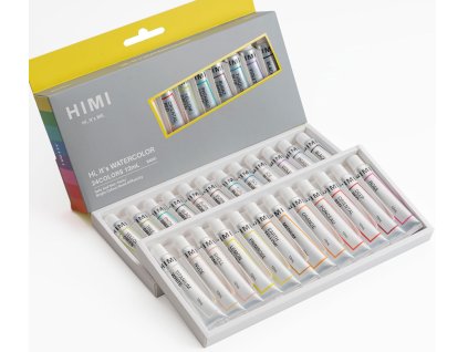 HIMI akvarelové barvy - 24 Colours - 12 ml tuba
