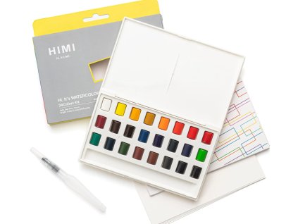 HIMI akvarelové barvy kit - 24 Colours in Pans